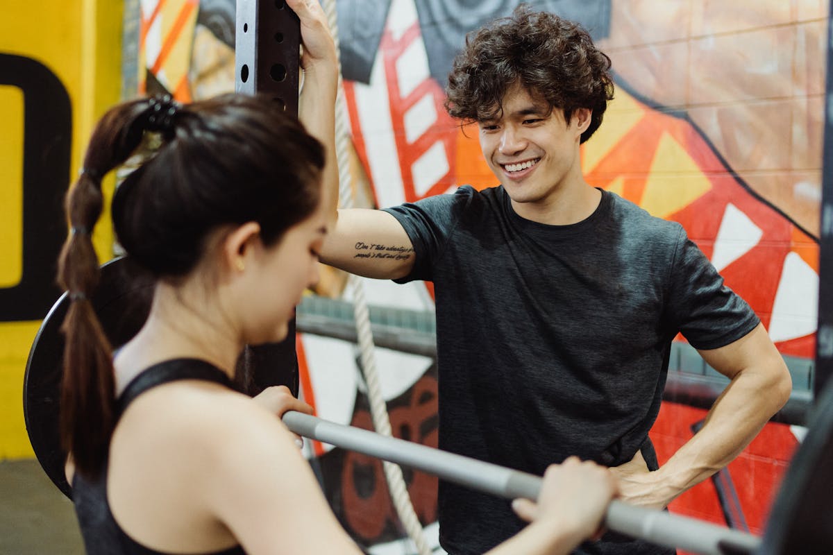 A trainer leading a session